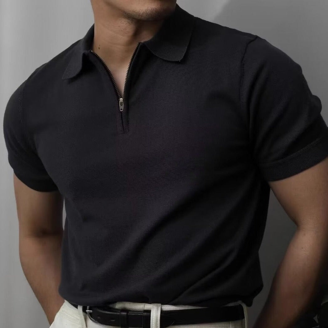 OLD MONEY Quarter-Zip Polo