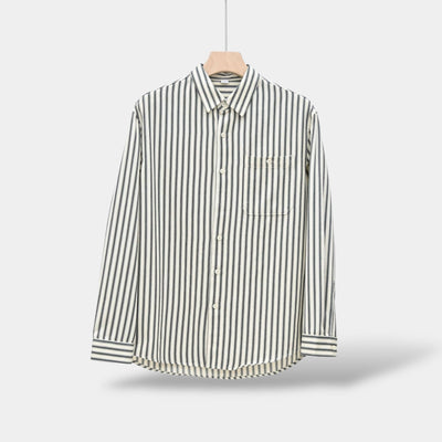 Camicia a righe a maniche lunghe