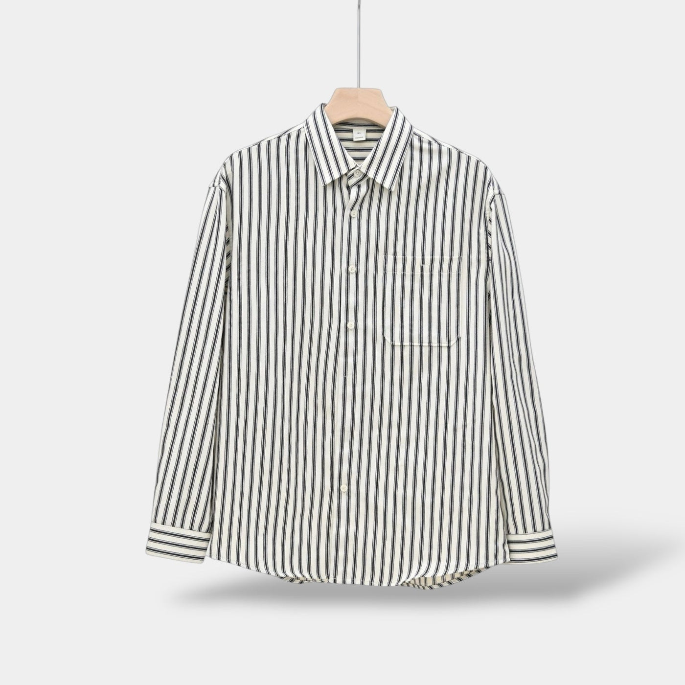 Camicia a righe a maniche lunghe