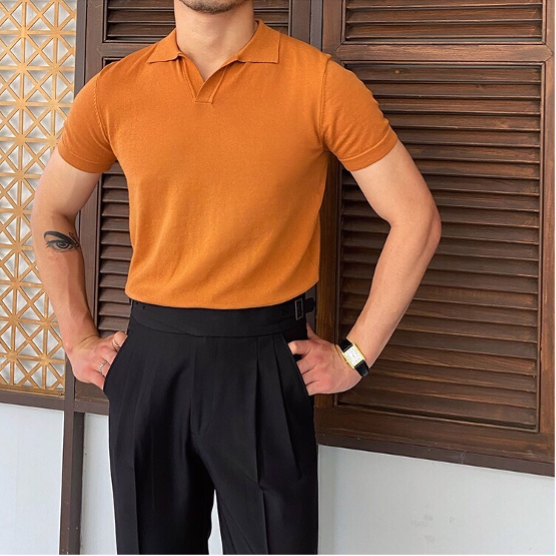 OLD MONEY Polo con Scollo a V