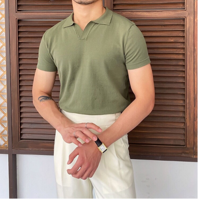 OLD MONEY Polo con Scollo a V