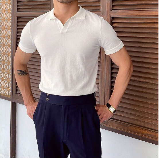 OLD MONEY Polo con Scollo a V